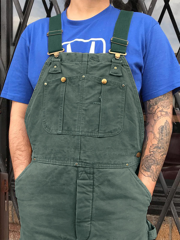 Cotton Canvas Bib Overalls – Heavy-Duty Workwear Dungarees
