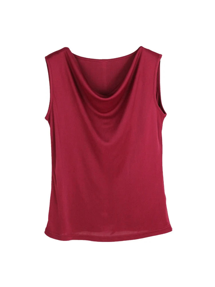 Elegant Silk Tank Top | Women's White & Black Camisole 8