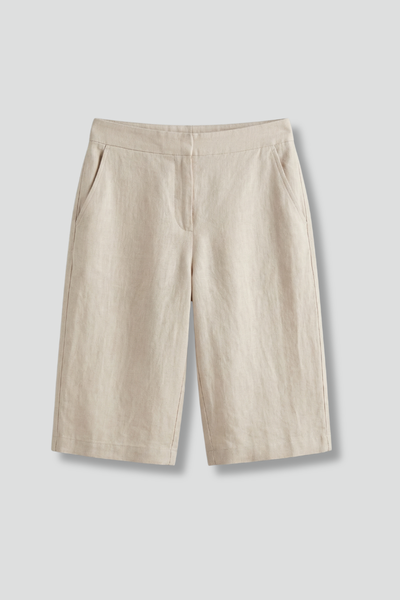 High Waist Bermuda Shorts – Wide Leg Cotton Blend Summer Shorts