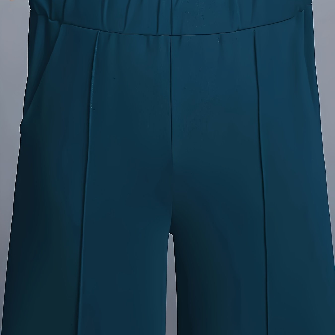 Wide-Leg Dress Pants – High-Waisted Tailored Trousers with Pockets