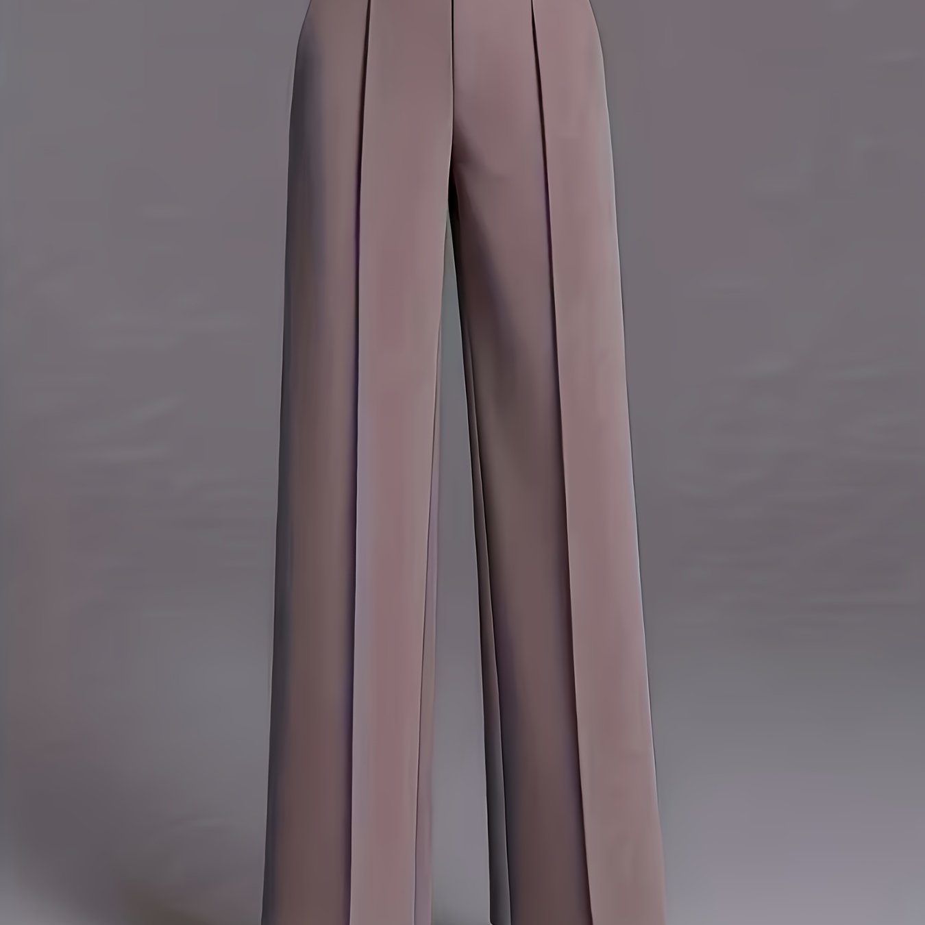 Wide-Leg Dress Pants – High-Waisted Tailored Trousers with Pockets