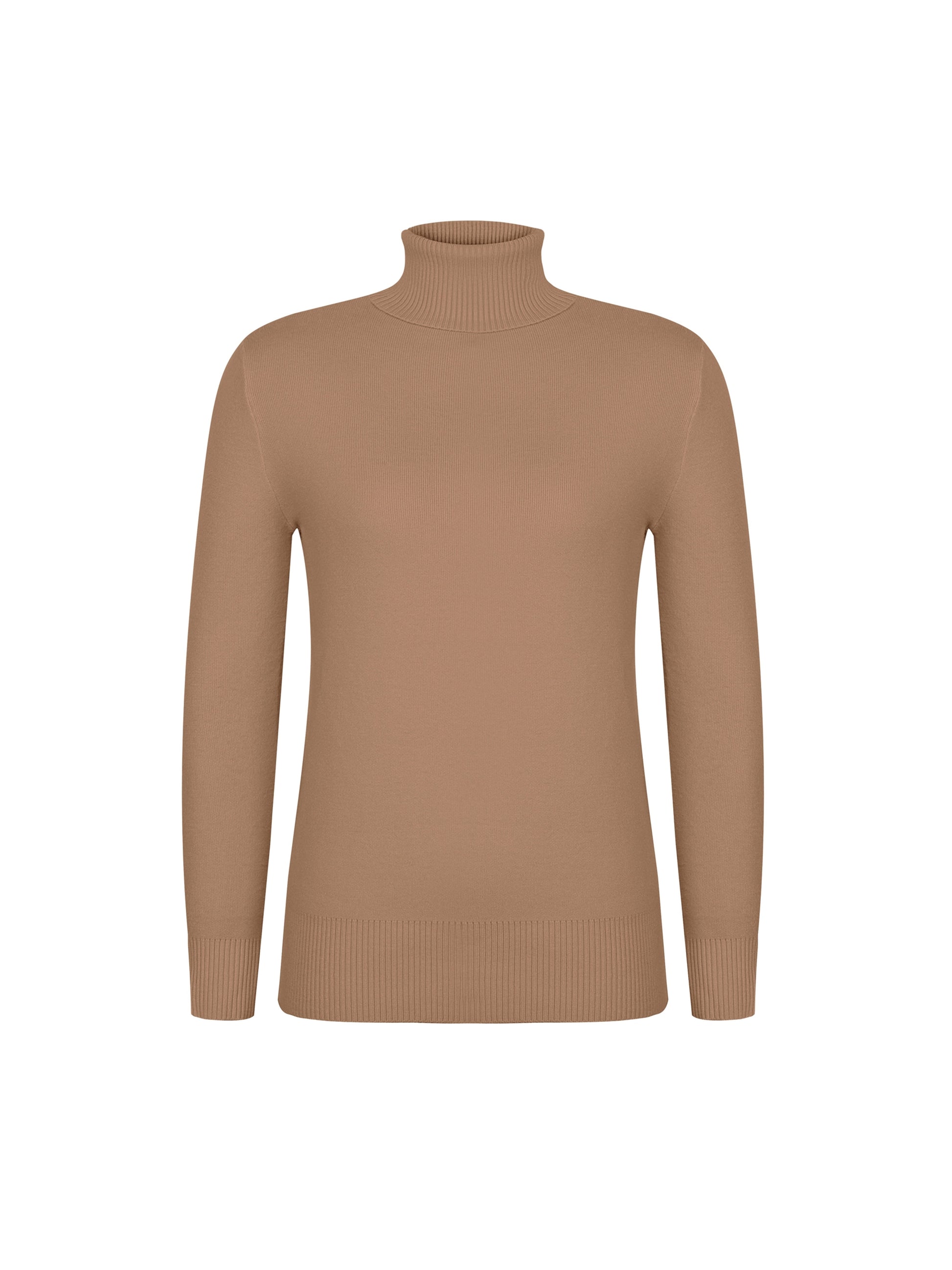 Fleece Lined Turtleneck Sweater – Slim Fit Knit Pullover