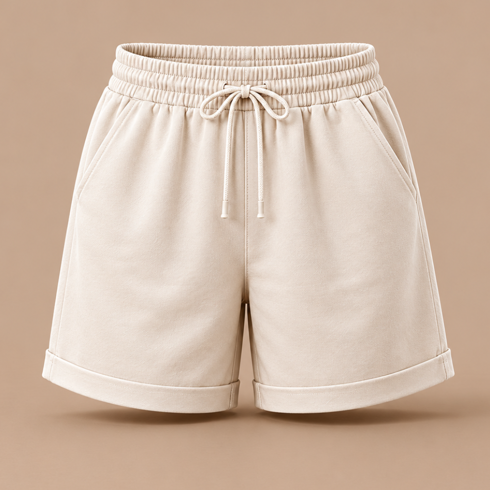 Drawstring Bermuda Shorts – Elastic Waist Casual Summer Shorts