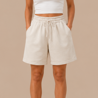 Drawstring Bermuda Shorts – Elastic Waist Casual Summer Shorts