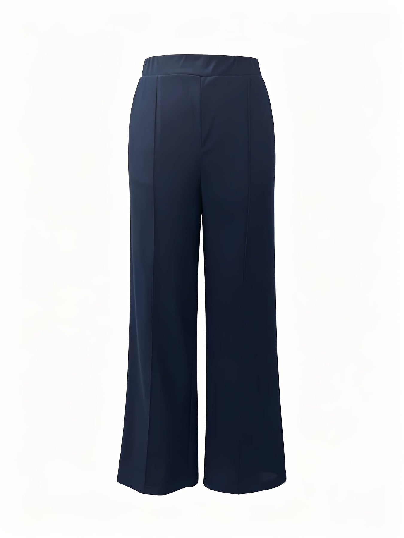 Wide-Leg Dress Pants – High-Waisted Tailored Trousers with Pockets