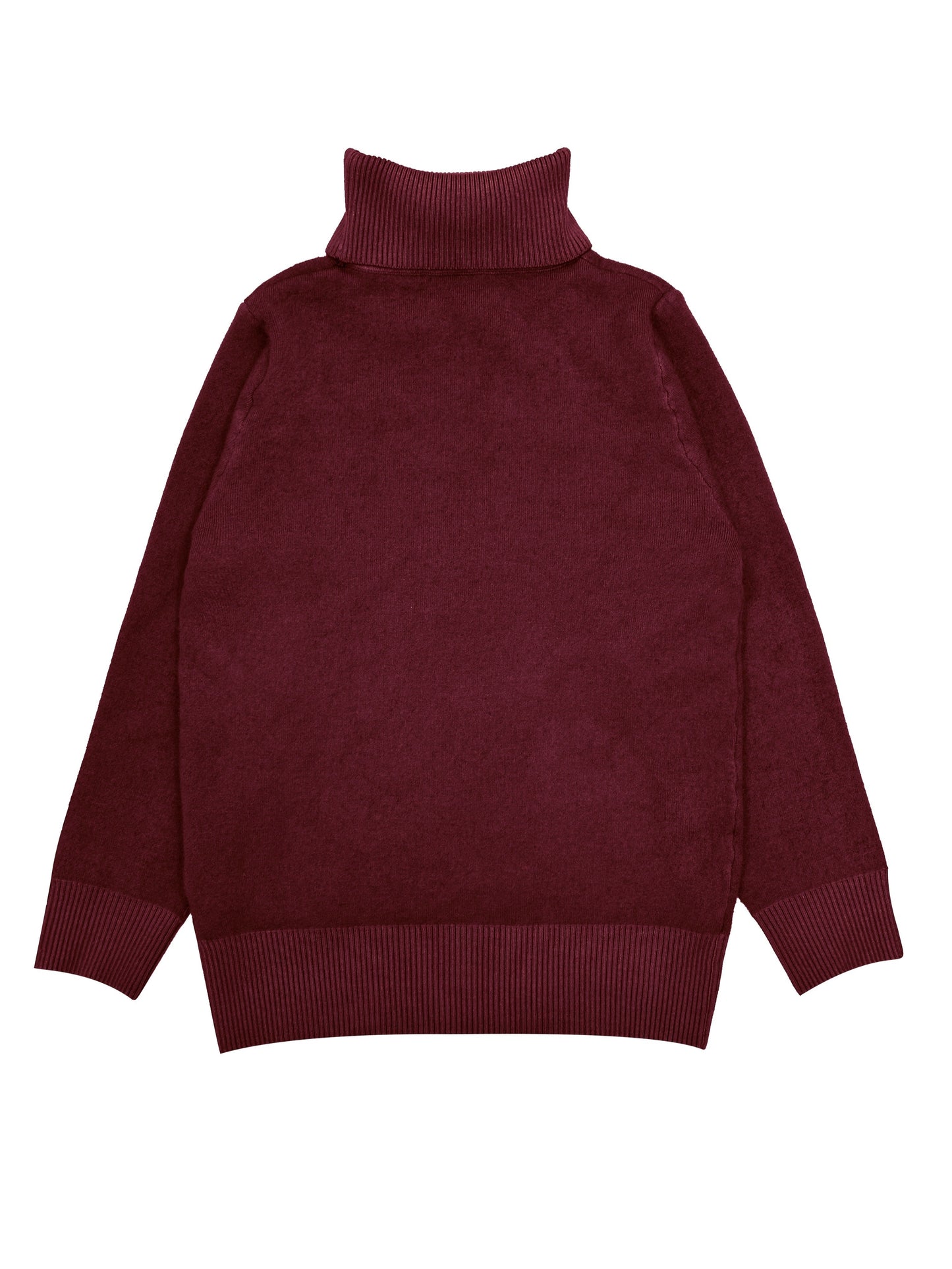 Fleece Lined Turtleneck Sweater – Slim Fit Knit Pullover