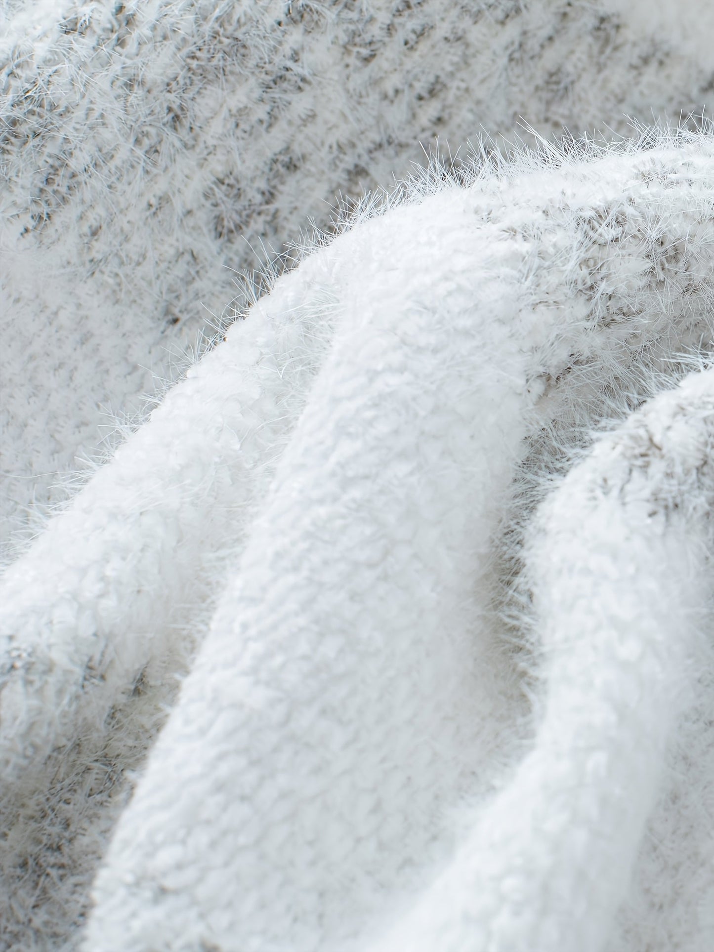 Striped Turtleneck Oversized Sweater – Plush Knit Pullover