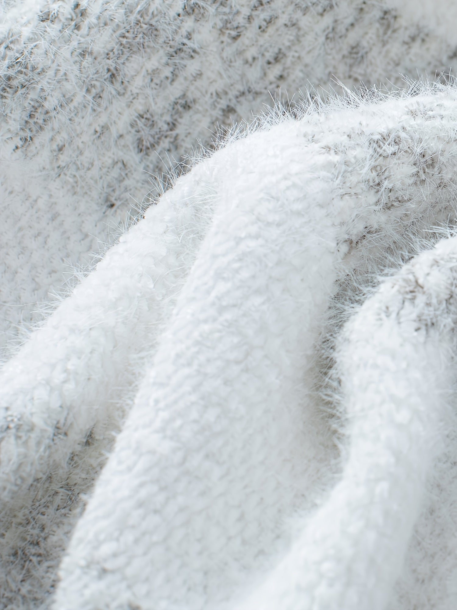 Striped Turtleneck Oversized Sweater – Plush Knit Pullover
