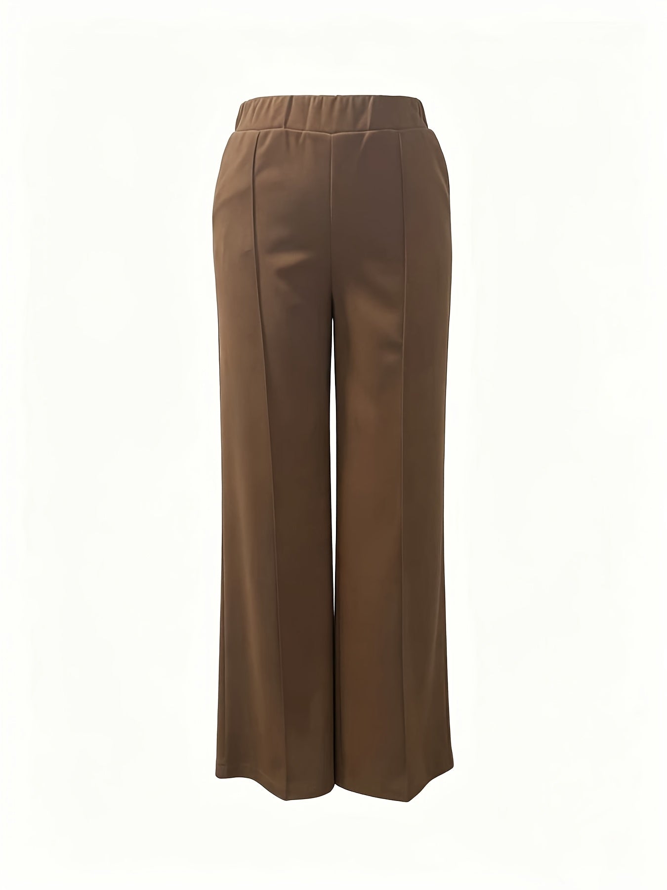Wide-Leg Dress Pants – High-Waisted Tailored Trousers with Pockets