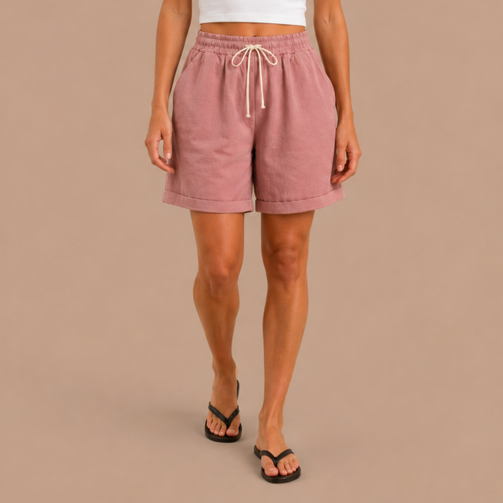 Drawstring Bermuda Shorts – Elastic Waist Casual Summer Shorts