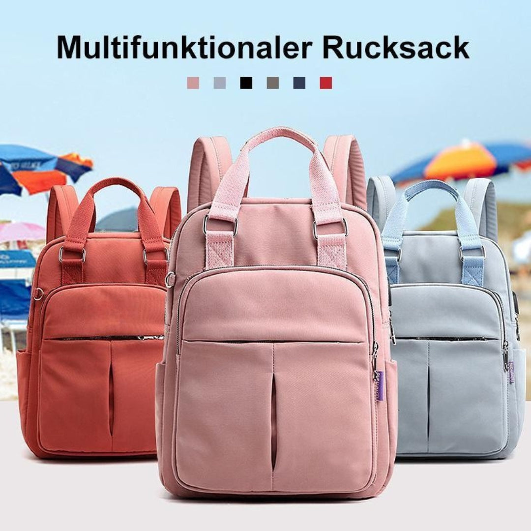 Water-Resistant Oxford Backpack – USB Charging Port Multifunction Daypack