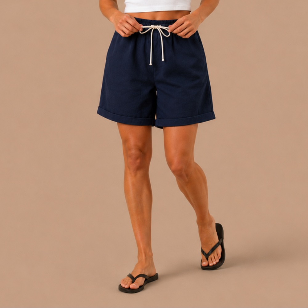 Drawstring Bermuda Shorts – Elastic Waist Casual Summer Shorts