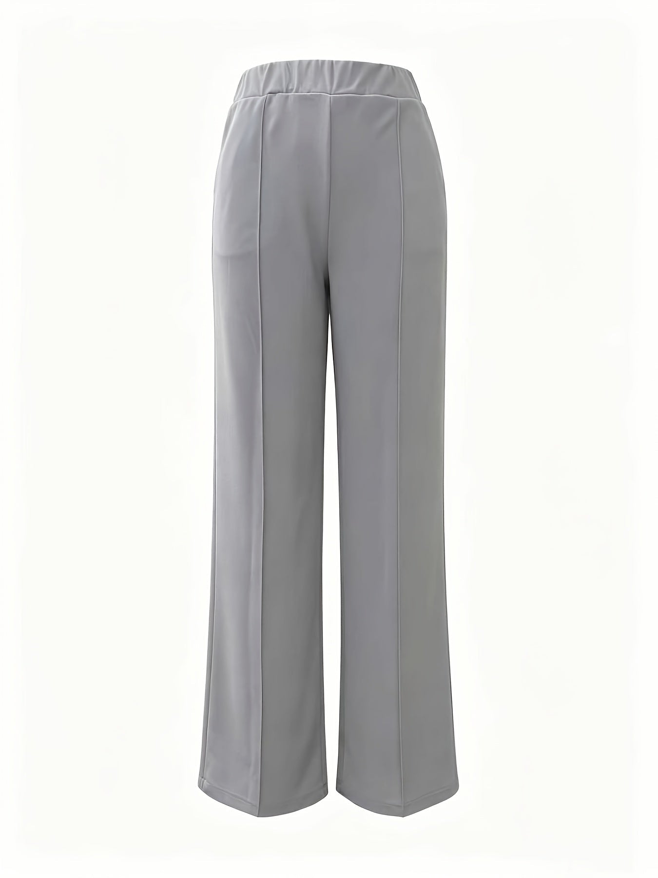 Wide-Leg Dress Pants – High-Waisted Tailored Trousers with Pockets