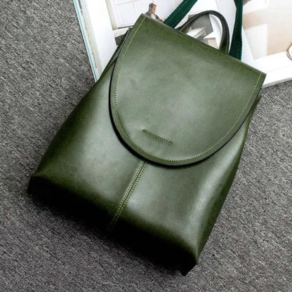 Leather Backpack Purse – Flap Convertible Multi-Compartment