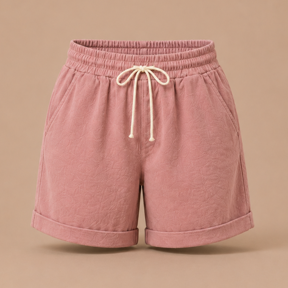 Drawstring Bermuda Shorts – Elastic Waist Casual Summer Shorts