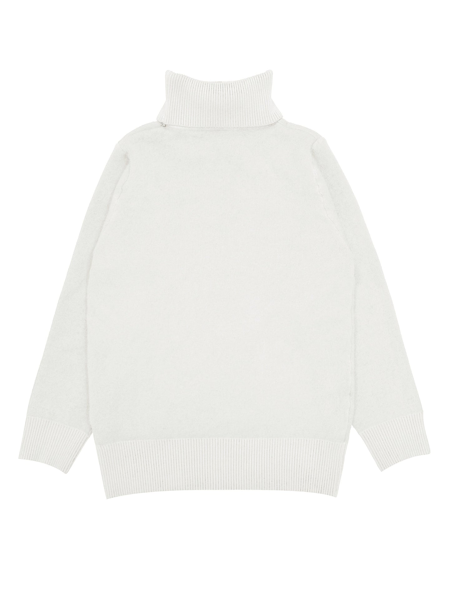 Fleece Lined Turtleneck Sweater – Slim Fit Knit Pullover