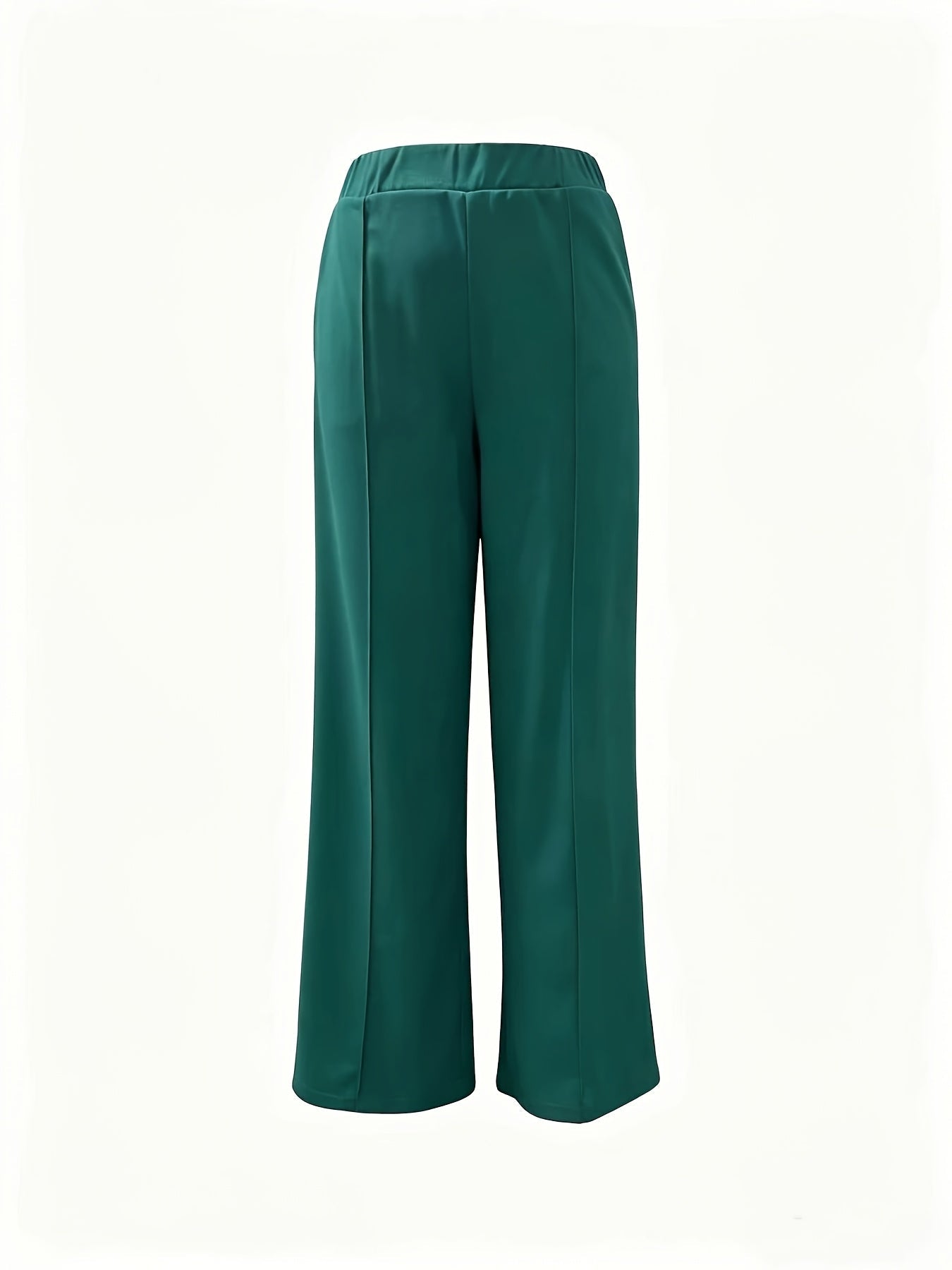 Wide-Leg Dress Pants – High-Waisted Tailored Trousers with Pockets
