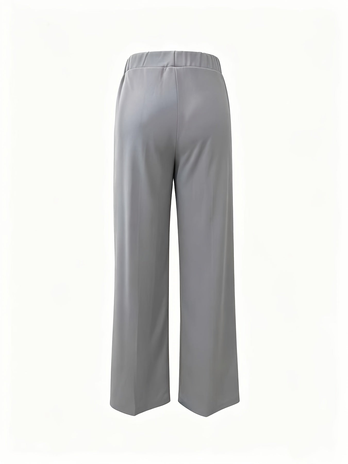 Wide-Leg Dress Pants – High-Waisted Tailored Trousers with Pockets