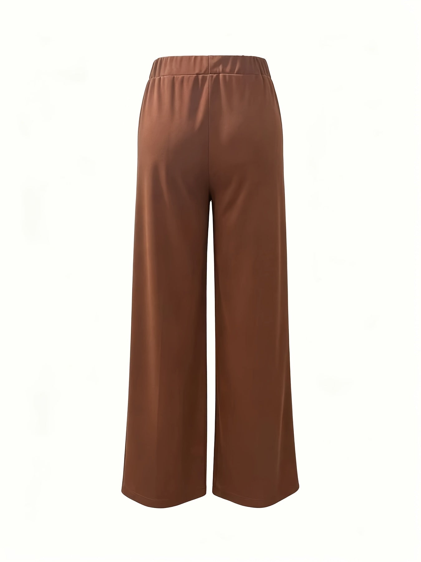 Wide-Leg Dress Pants – High-Waisted Tailored Trousers with Pockets