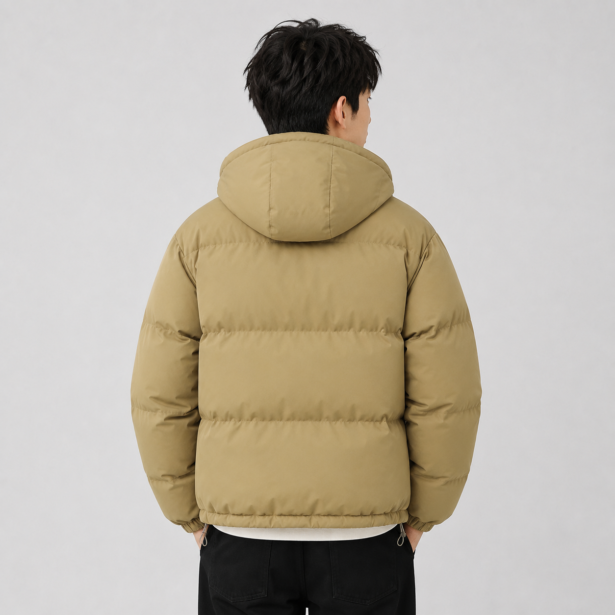 Hooded Puffer Jacket Unisex – Cotton Blend Zip-Up in 8 Colours