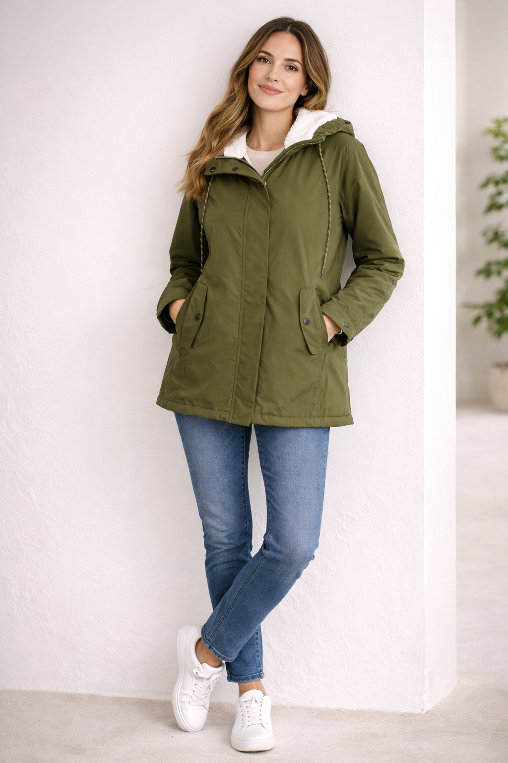 Sherpa-Lined Hooded Parka – Women's Padded Winter Coat
