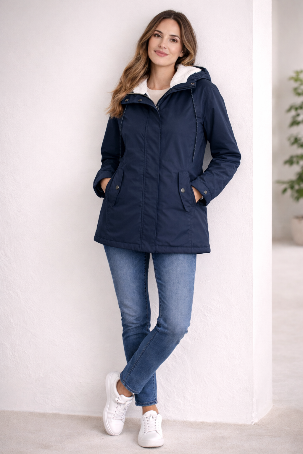 Sherpa-Lined Hooded Parka – Women's Padded Winter Coat