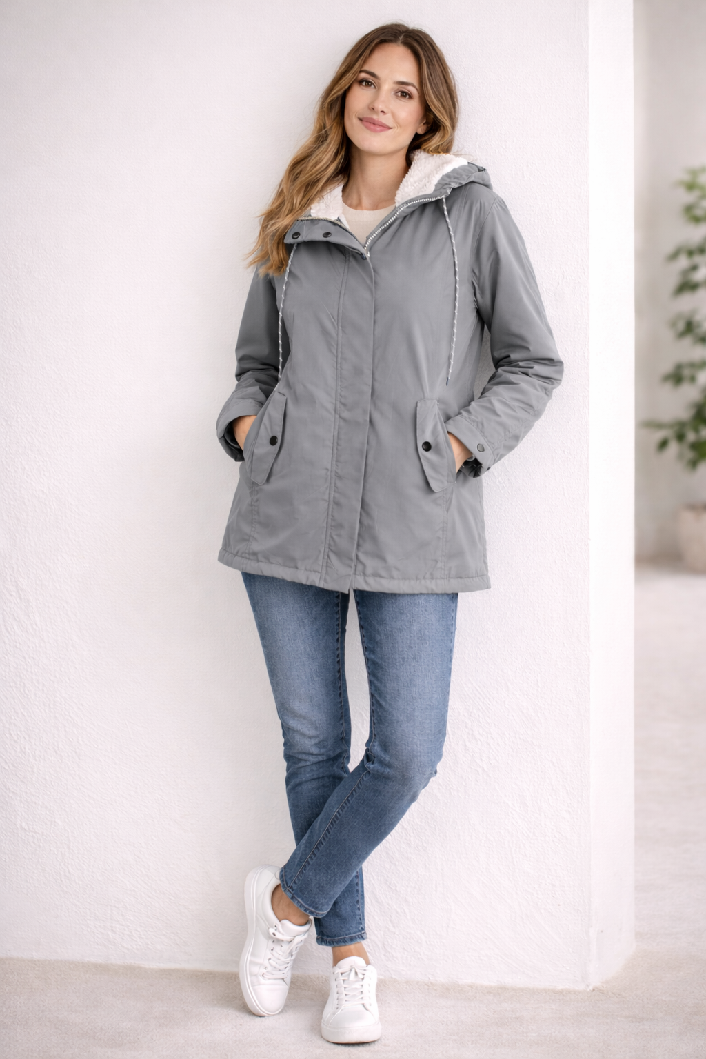 Sherpa-Lined Hooded Parka – Women's Padded Winter Coat