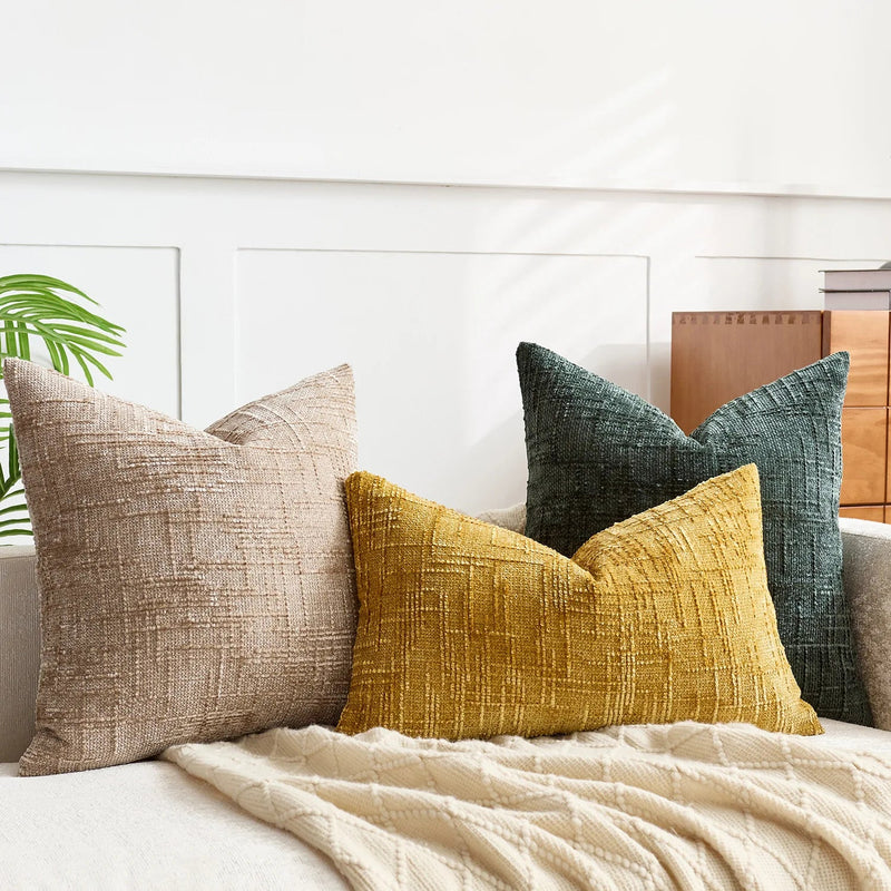 Chenille Cushion Cover | Soft Decorative Sofa Cushion Cover