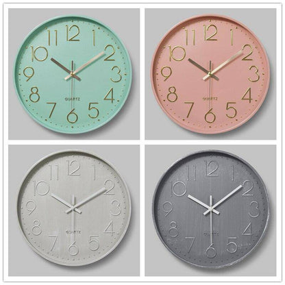 Colorful Round Wall Clock | Modern Wall Clock Decor 30cm 7