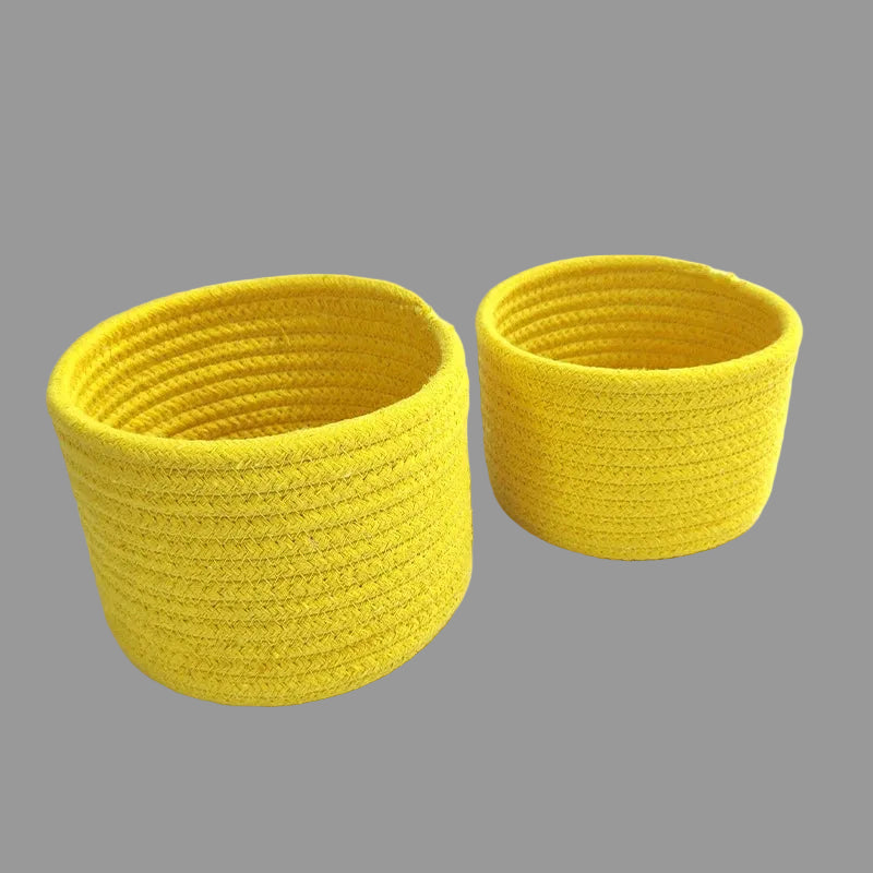 Cotton Rope Storage Baskets | Eco-Friendly Organizer for Toys