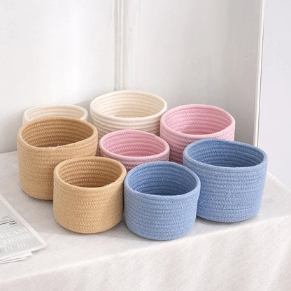 Cotton Rope Storage Baskets | Eco-Friendly Organizer for Toys