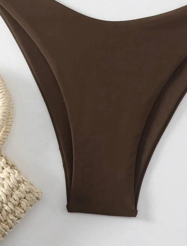 Double Fabric Thong Bikini Set | Women's Sexy Swimwear 10