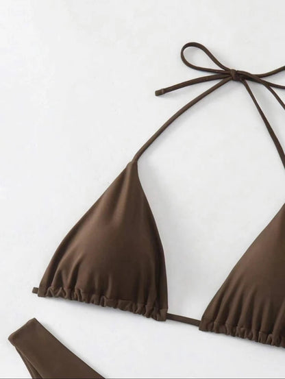 Double Fabric Thong Bikini Set | Women's Sexy Swimwear 8