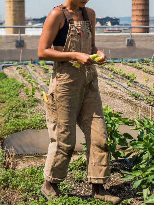 Cotton Canvas Bib Overalls – Heavy-Duty Workwear Dungarees