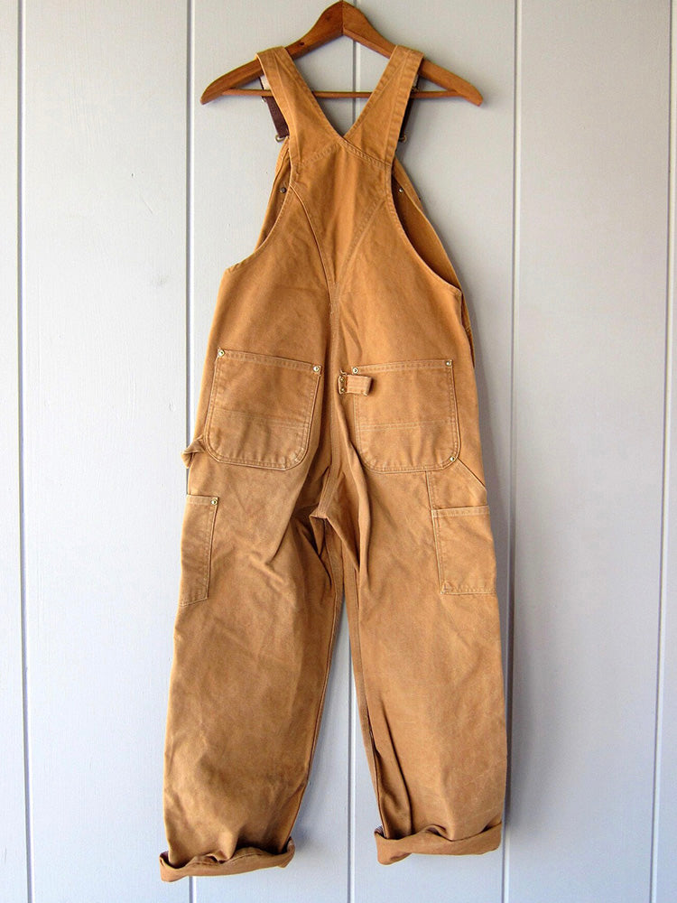 Cotton Canvas Bib Overalls – Heavy-Duty Workwear Dungarees