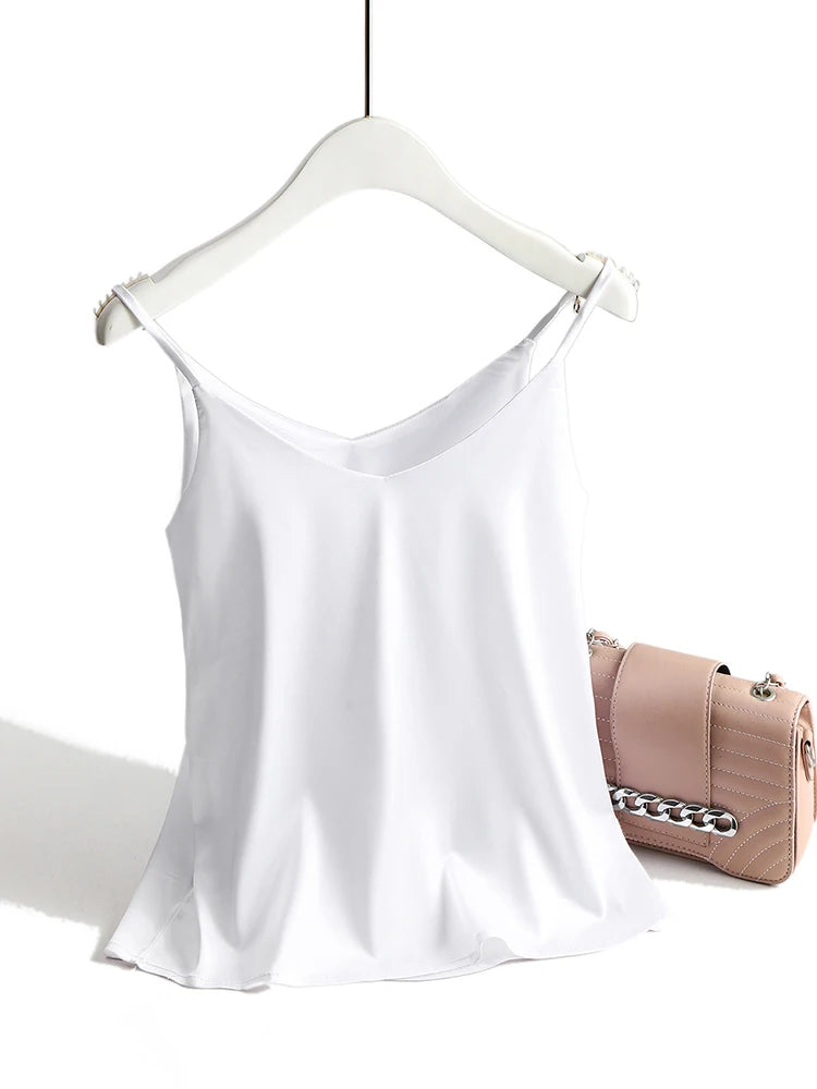 Elegant Satin Cami Top | Women's Spaghetti Strap Top 0