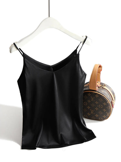 Elegant Satin Cami Top | Women's Spaghetti Strap Top 11