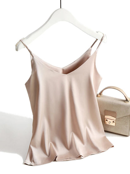 Elegant Satin Cami Top | Women's Spaghetti Strap Top 8
