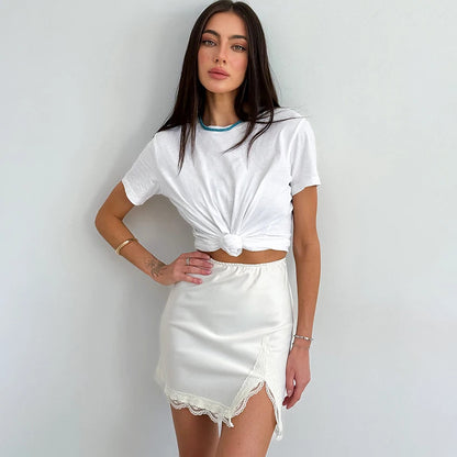 Elegant Satin Pencil Skirt | Women's High Waist Mini Skirt 2