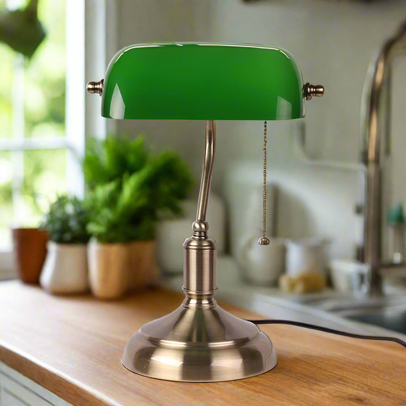 European Glass Table Lamp | Elegant Bedside & Living Room Lighting