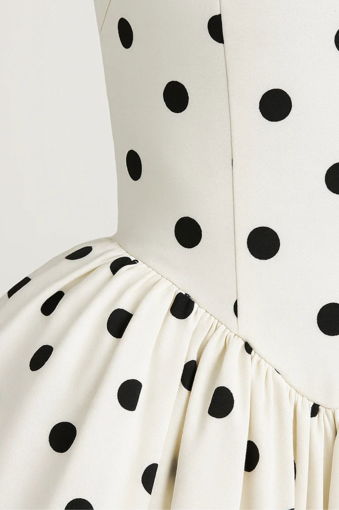 Halter Neck Bubble Skirt Mini Dress – Polka Dot Party Dress