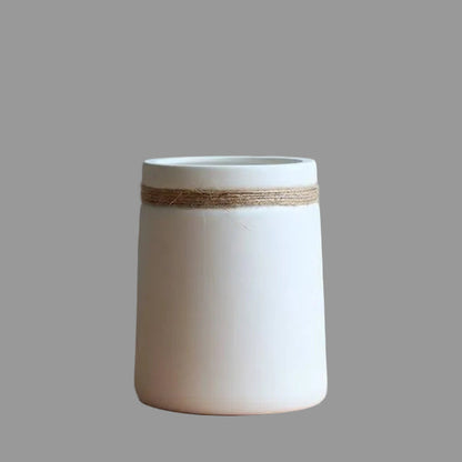 Modern White Ceramic Vase | Elegant Pottery Home Decor