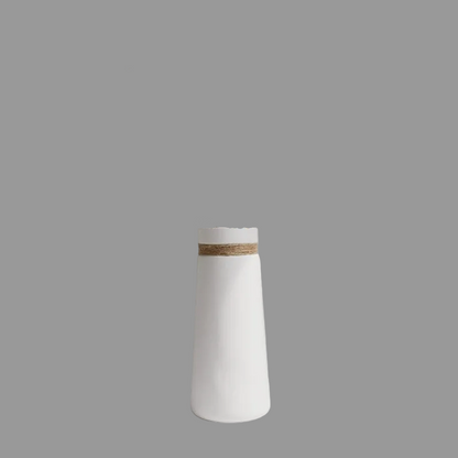 Modern White Ceramic Vase | Elegant Pottery Home Decor