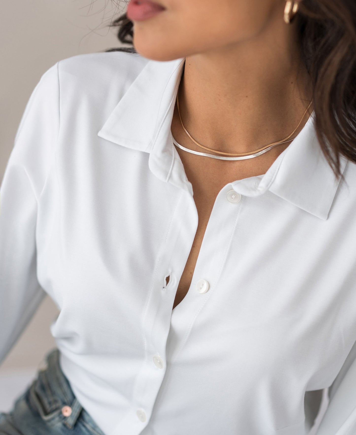 Women's Kimono Sleeve Blouse – Viscose Travel Shirt, Relaxed Fit