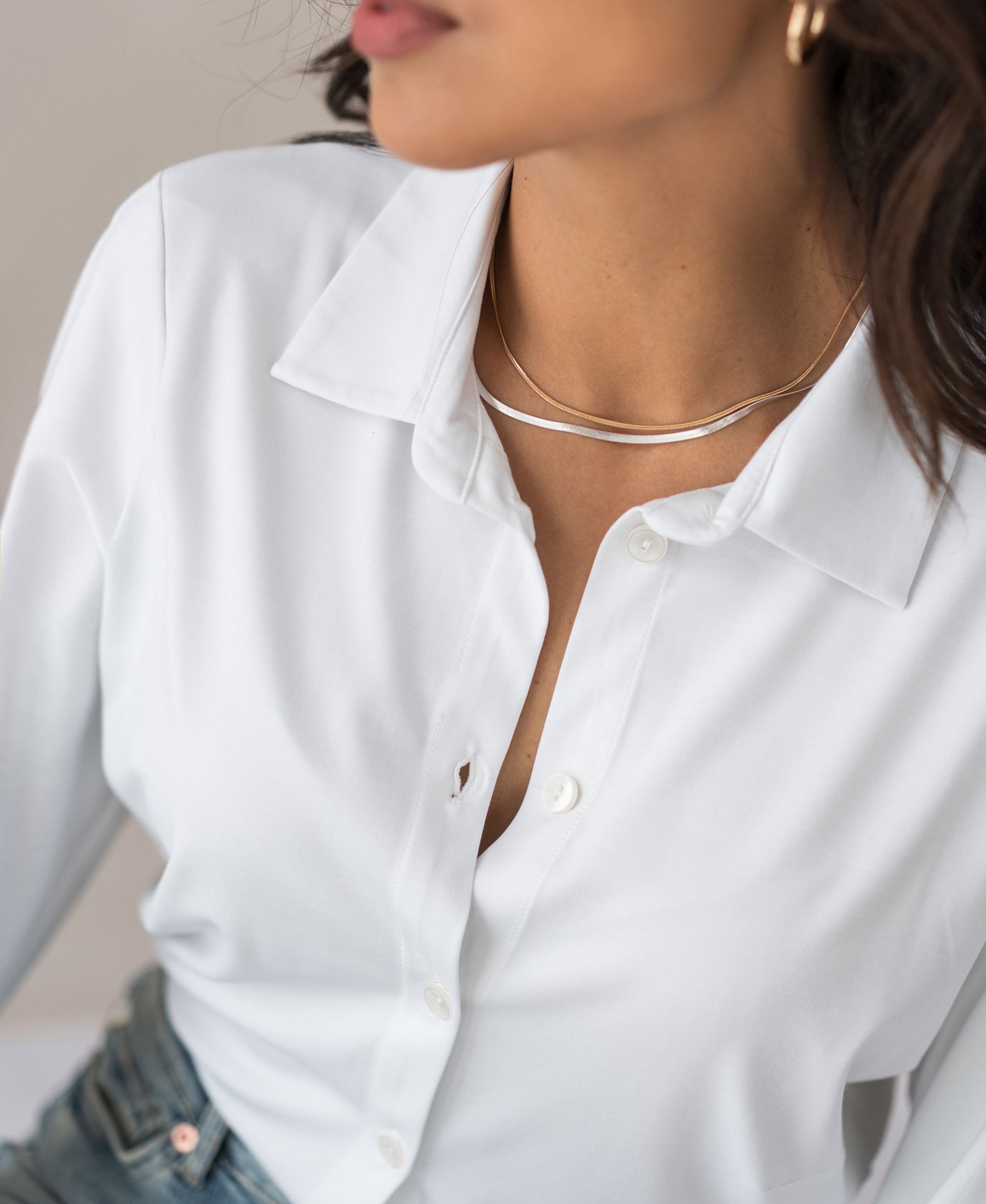 Women's Kimono Sleeve Blouse – Viscose Travel Shirt, Relaxed Fit