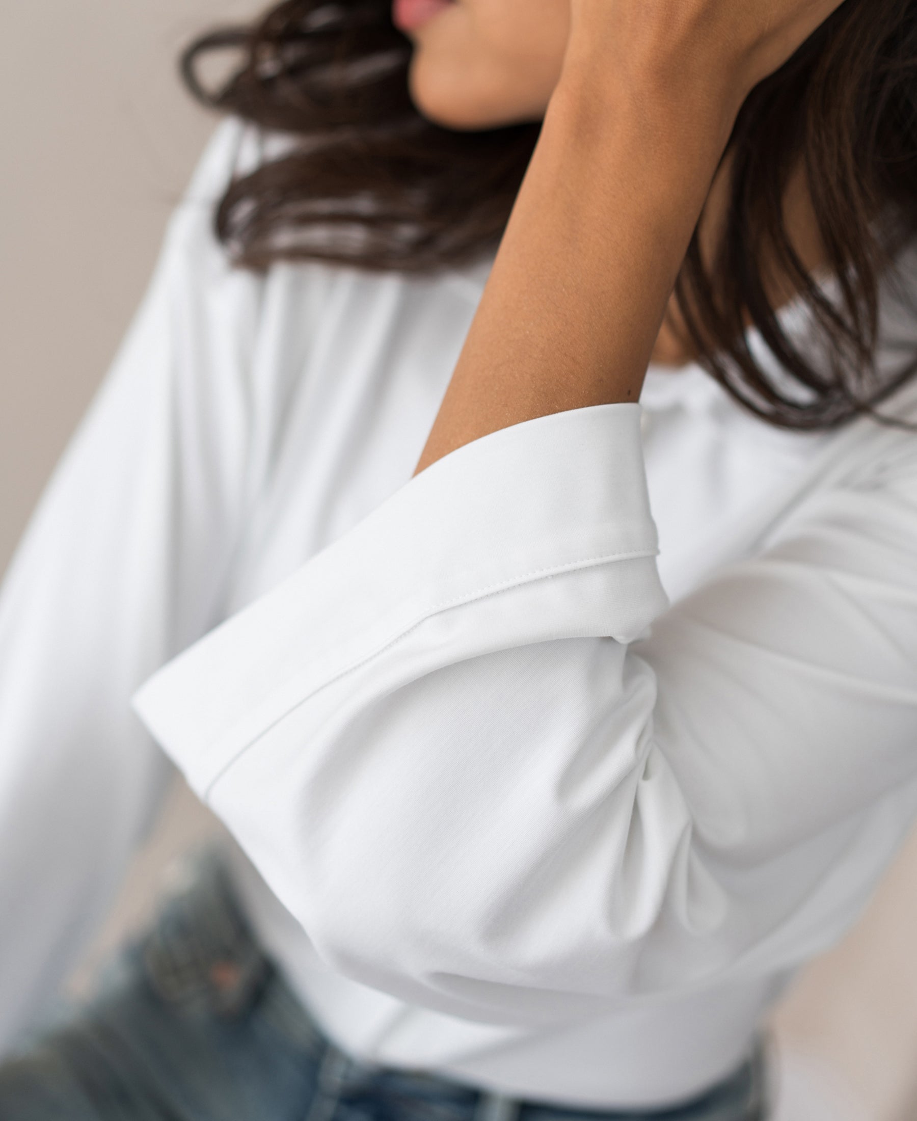 Women's Kimono Sleeve Blouse – Viscose Travel Shirt, Relaxed Fit