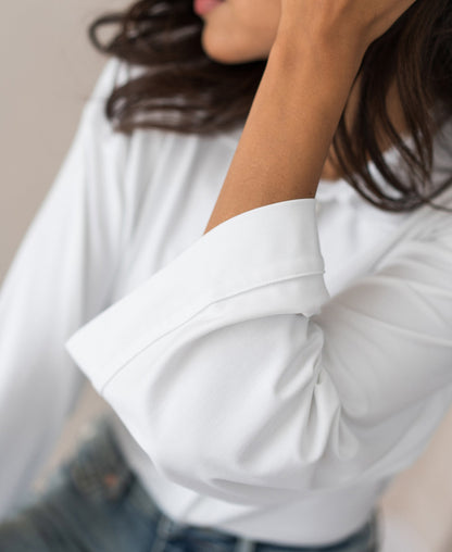 Women's Kimono Sleeve Blouse – Viscose Travel Shirt, Relaxed Fit