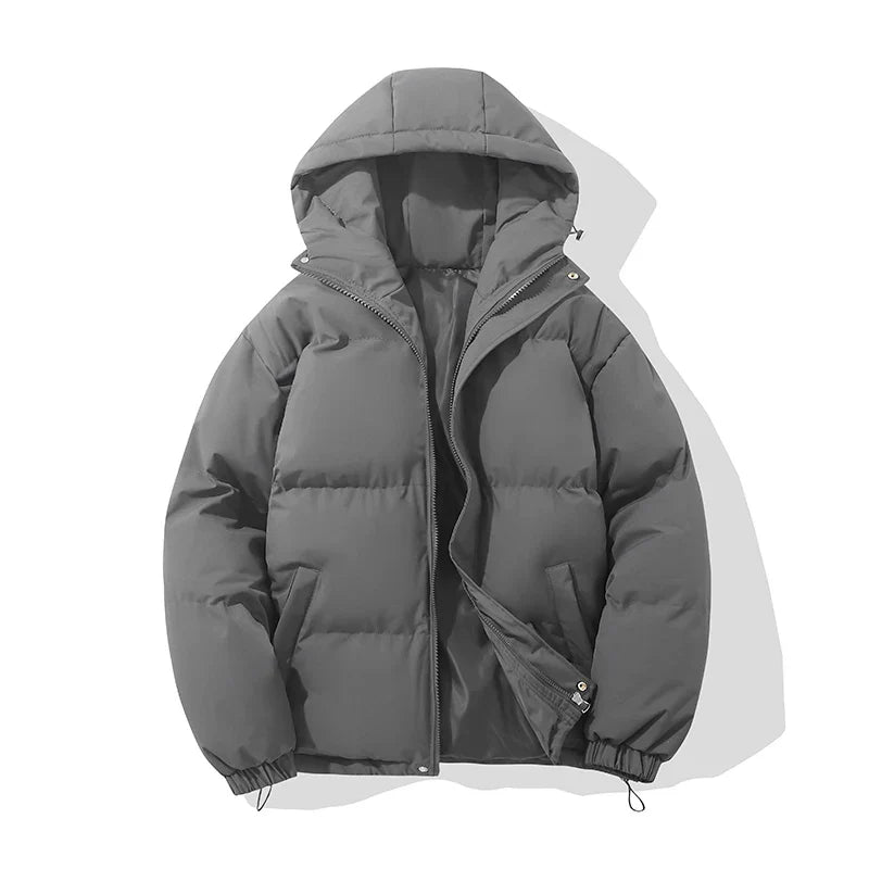 Hooded Puffer Jacket Unisex – Cotton Blend Zip-Up in 8 Colours