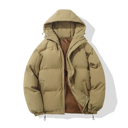 Hooded Puffer Jacket Unisex – Cotton Blend Zip-Up in 8 Colours