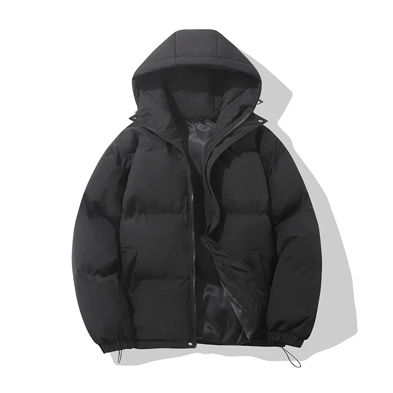 Hooded Puffer Jacket Unisex – Cotton Blend Zip-Up in 8 Colours
